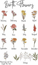 Load image into Gallery viewer, Custom Birth Flower Tee