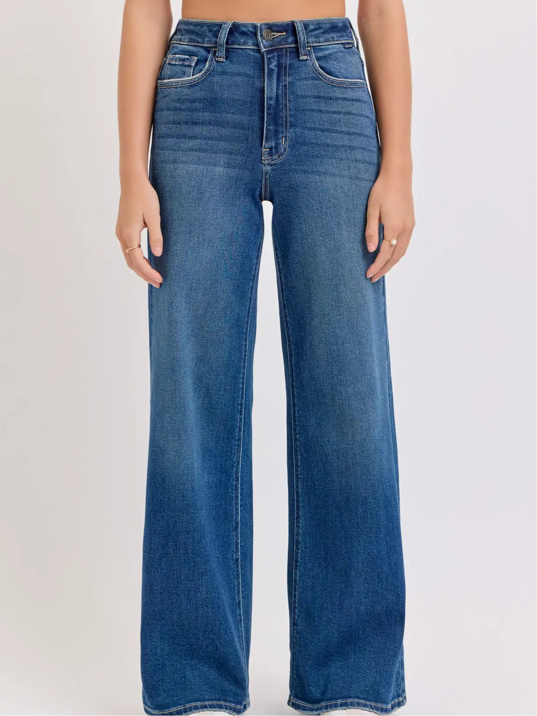 Cello - Dark Wash High Rise Wide Leg Jeans