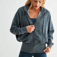 Load image into Gallery viewer, Mono B Fleece Hoodie Jacket
