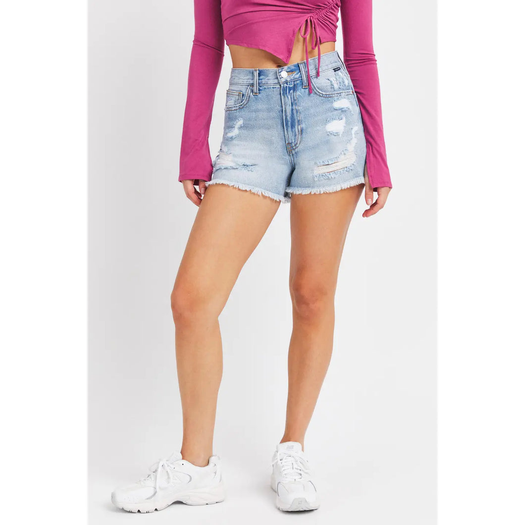 Cello High Rise Mom Shorts