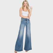 Load image into Gallery viewer, Petra 153-High Waisted Comfort Stretch Vintage Wide Leg
