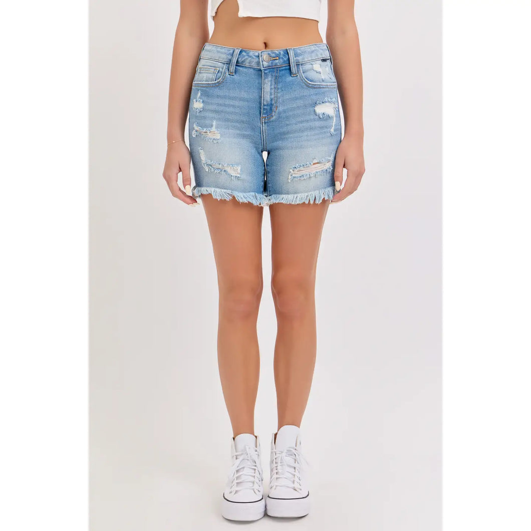 Cello Mid Rise Cut Off Fray Hem