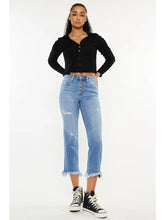 Load image into Gallery viewer, Kancan - High Rise Crop Straight JEANS-KC2560M
